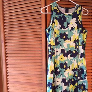 Title Nine Sleeveless Athletic Dress in Blue/Green Floral Print Women's Size XS